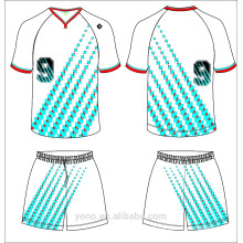 Kundenspezifischer Entwurf des Soem- / ODM-Services sublimierte billiges leeres Fußballjersey, neues Modell des Fußballs Jersey